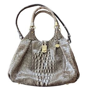 Brahmin Elisa Tote – Cognac Melbourne Leather – Large Shoulder Bag